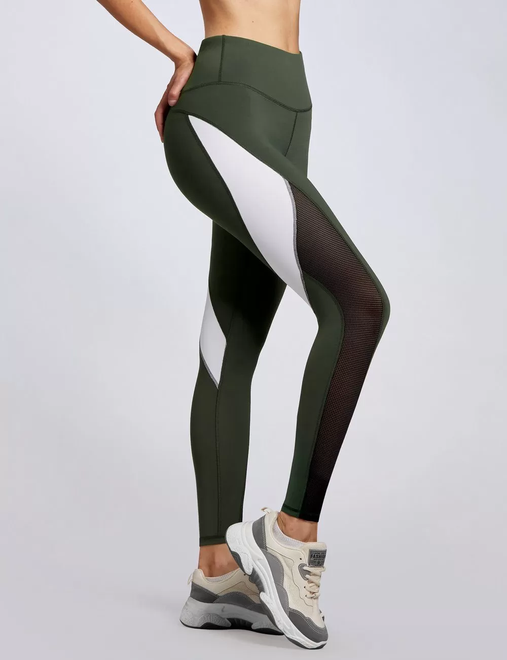 25” Mesh Workout Running Leggings 8030