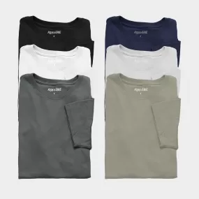 6-Pack Neutral Premium Crew Neck Tees