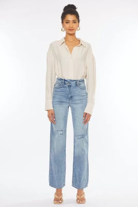 90's Wide Leg Straight Jeans - Kan Can USA