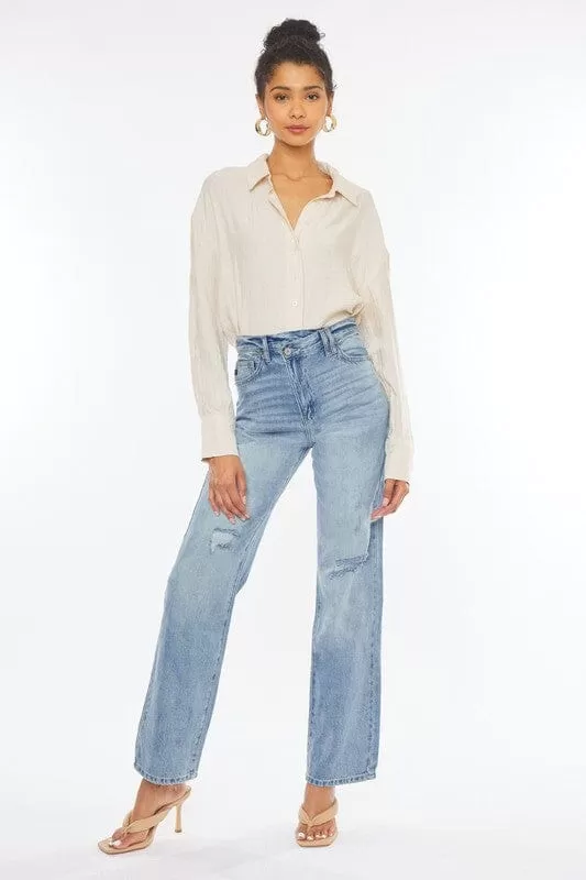 90's Wide Leg Straight Jeans - Kan Can USA