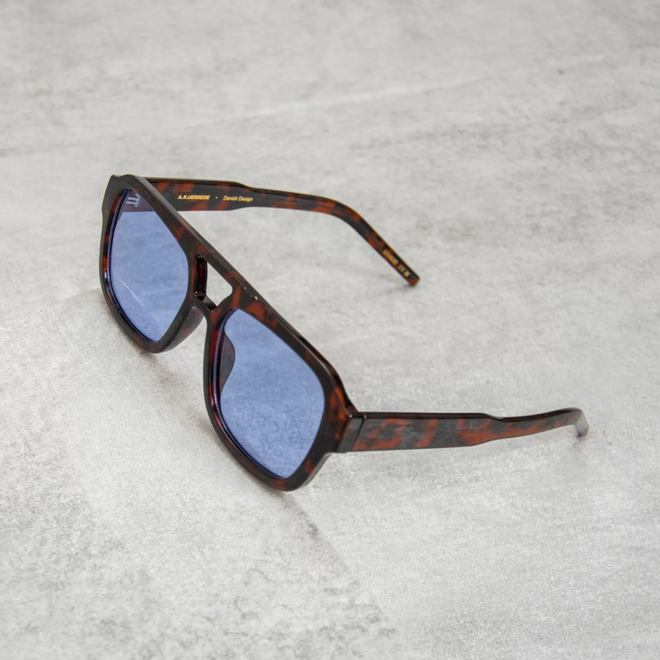 A Kjaerbede Kaya KL2316-010 Sunglasses - Demi Tortoise / Blue