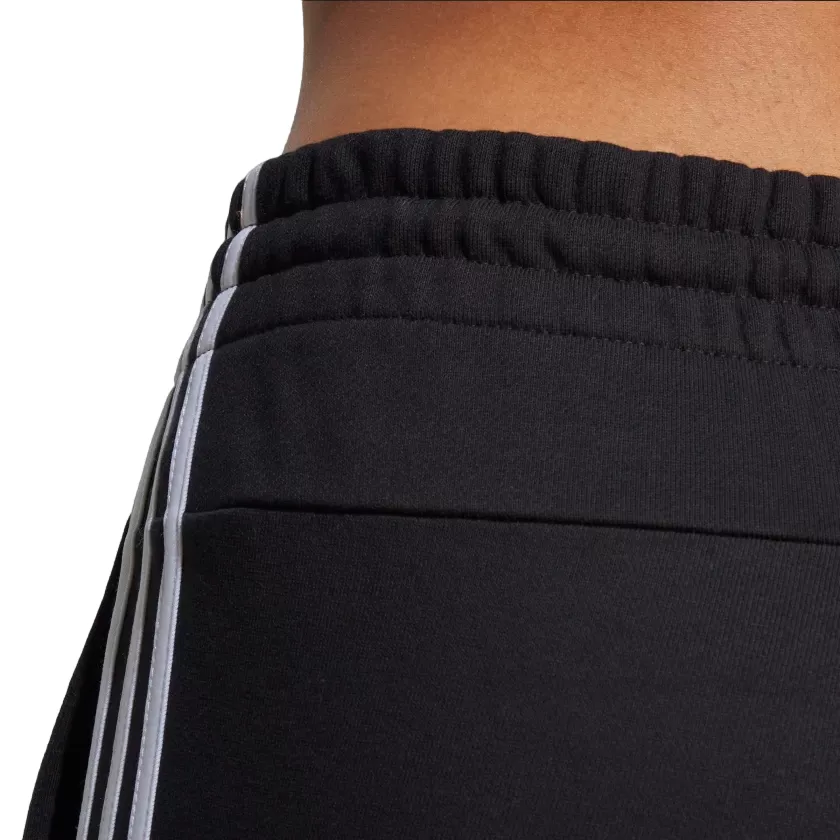 Adidas Women's sports trousers with 3-stripe cuff in light cotton IC8770 black-white