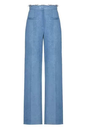 AQUA DENIM STRAIGHT PANTS