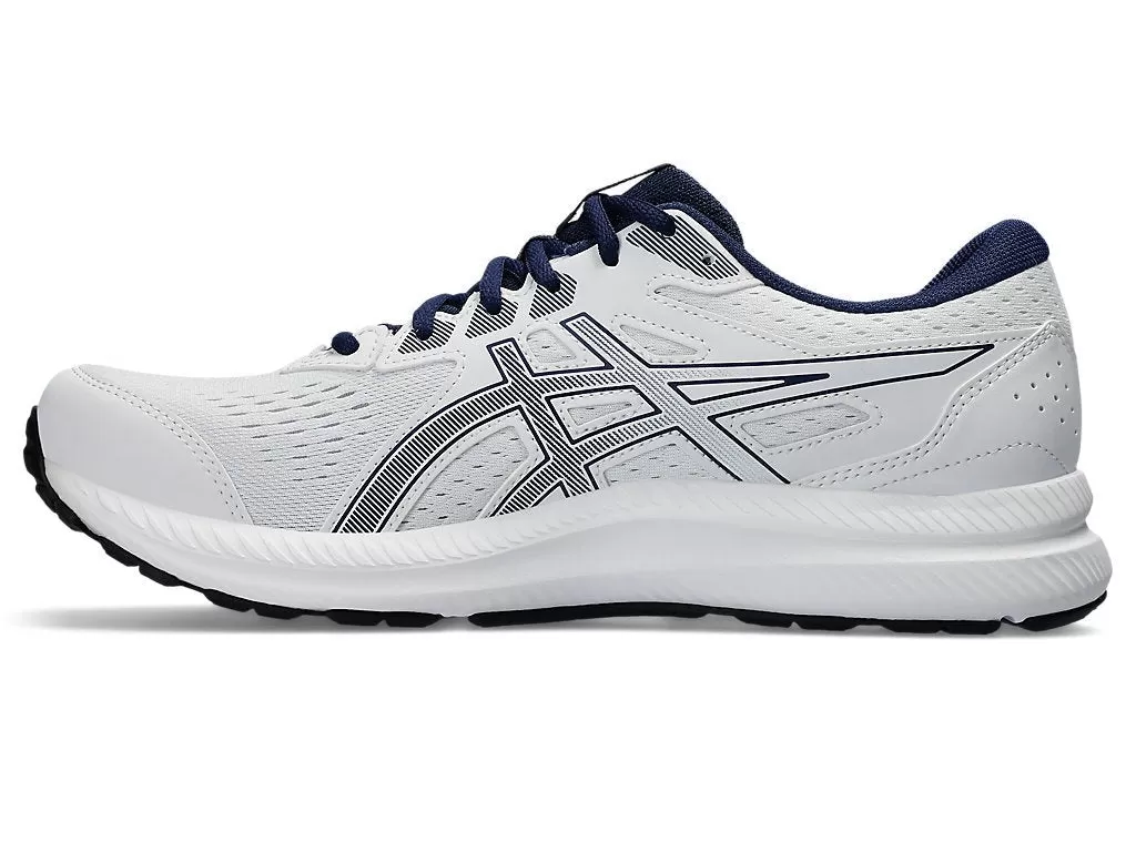 ASICS MEN'S GEL CONTEND 8 WHITE/BLUE