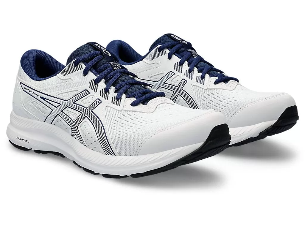 ASICS MEN'S GEL CONTEND 8 WHITE/BLUE