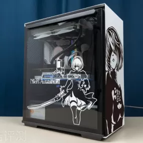 Automata ATX Gaming PC Case Sticker Middle Tower Computer Decorative Sticker Anime Removable Waterproof Sticker