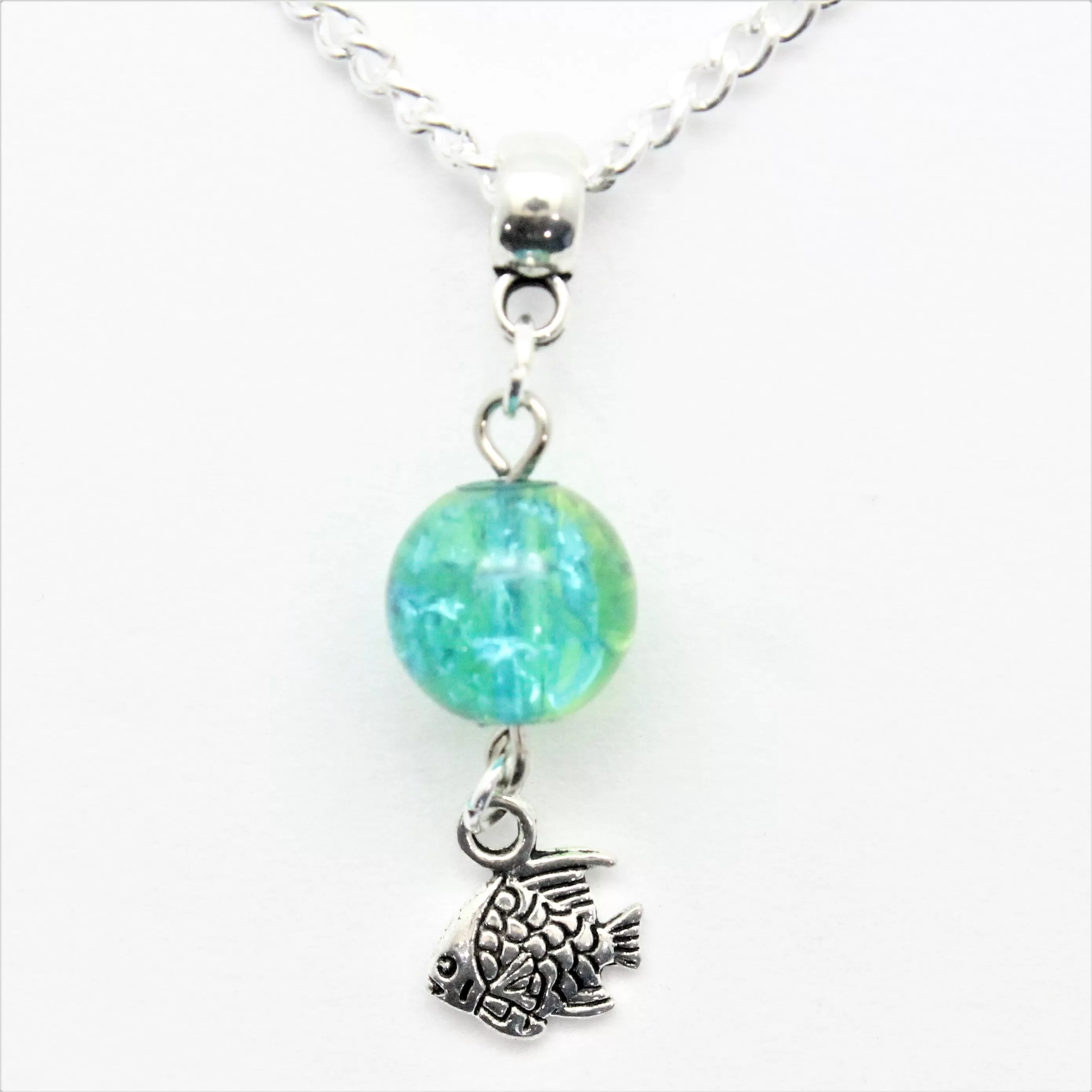 AVBeads Jewelry Beach Necklace 24-inch Y Bead Dangle Fish Charm JWLNCB00532