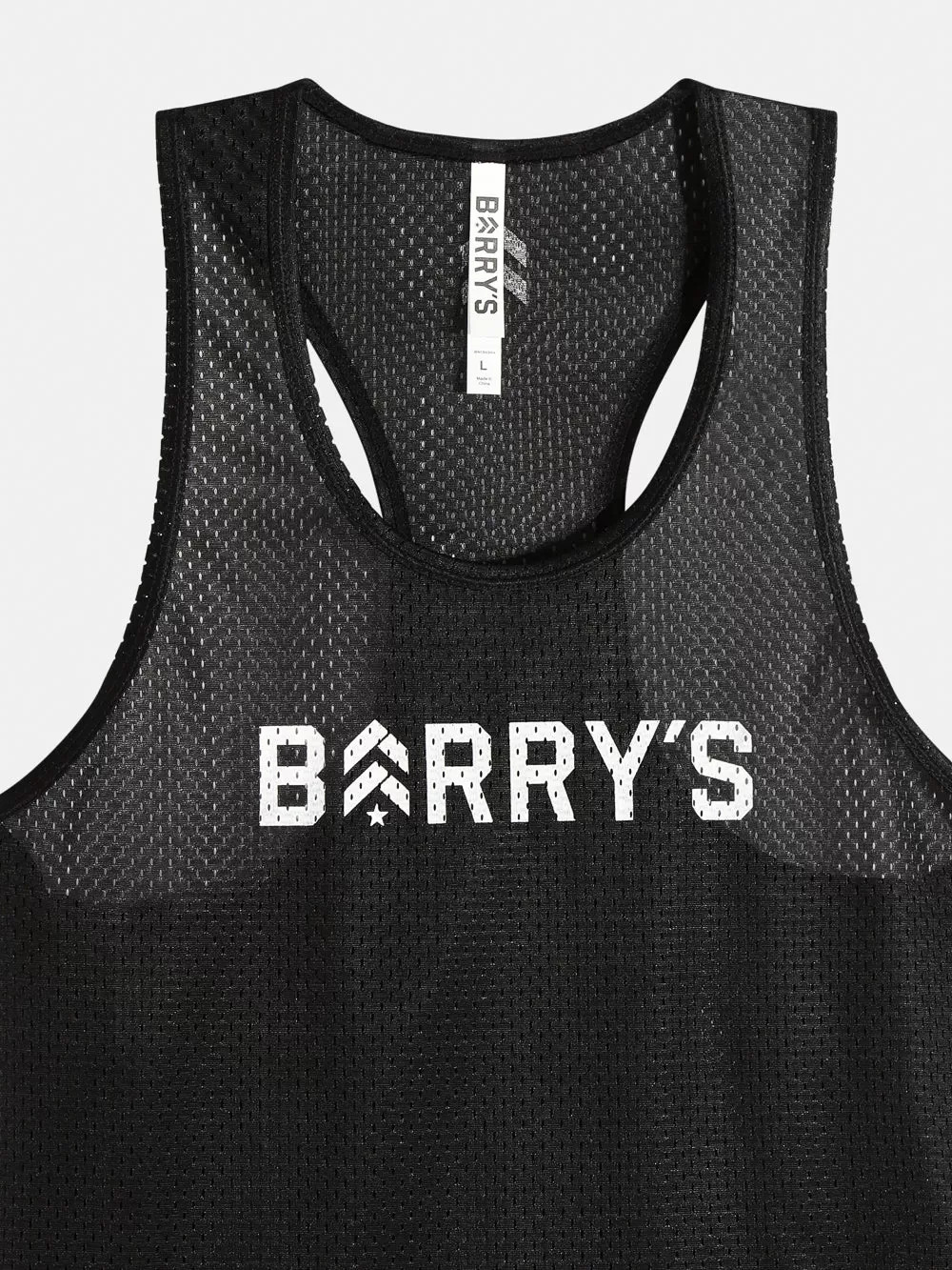 BARRY'S BLACK RELAY MESH TANK