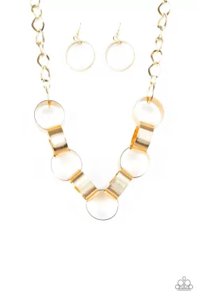 Big Hit Gold Necklace - Paparazzi Accessories