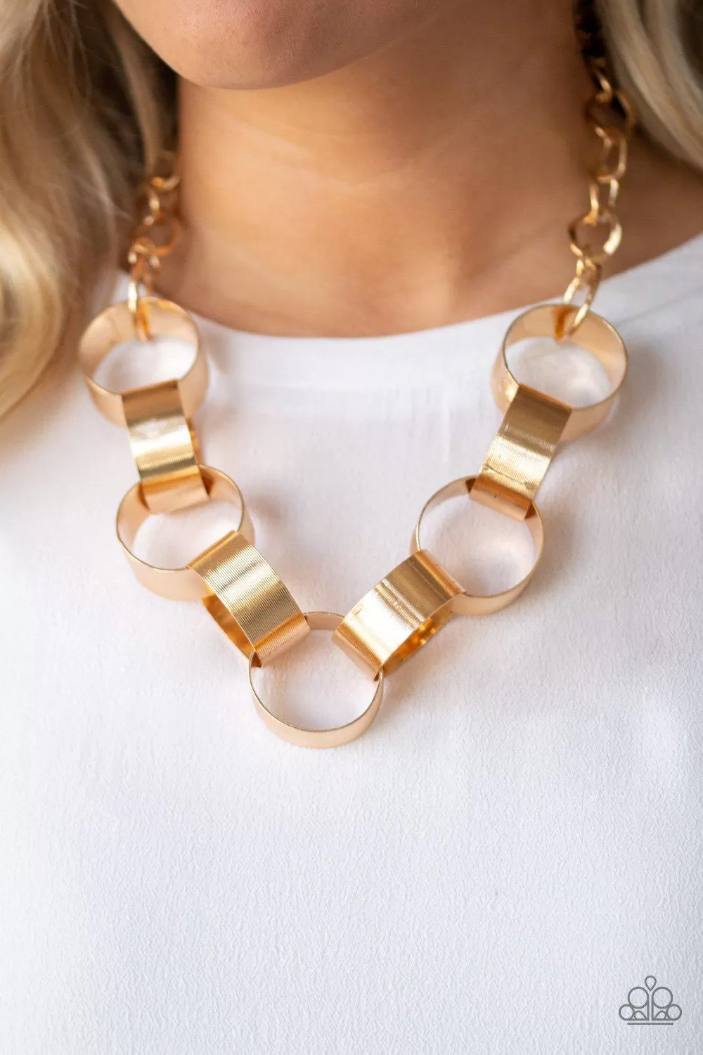 Big Hit Gold Necklace - Paparazzi Accessories