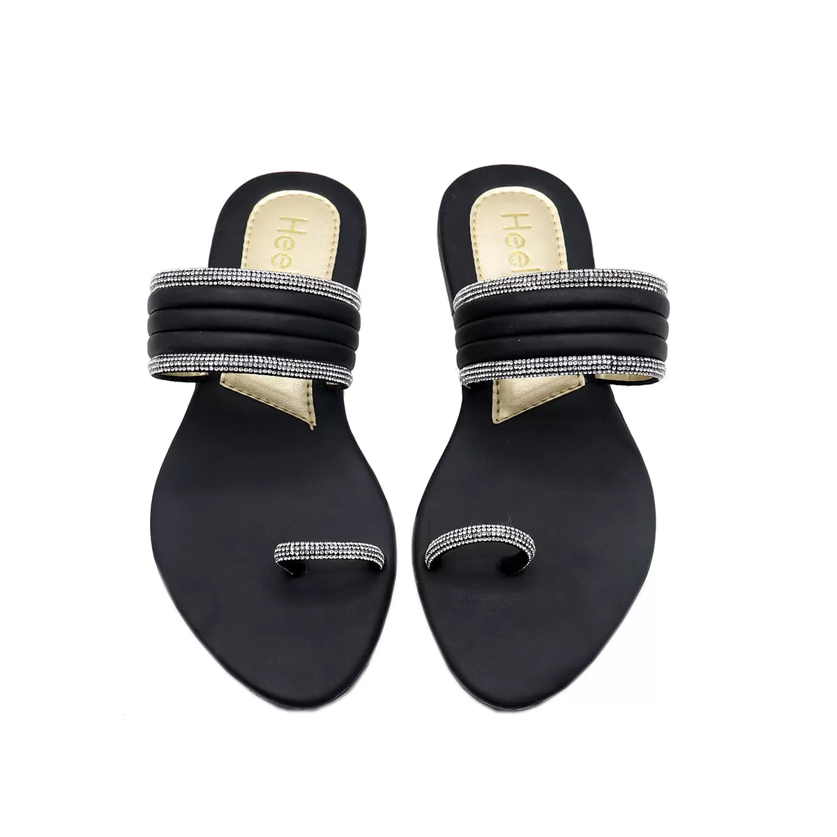 Black Casual Chappal 000389