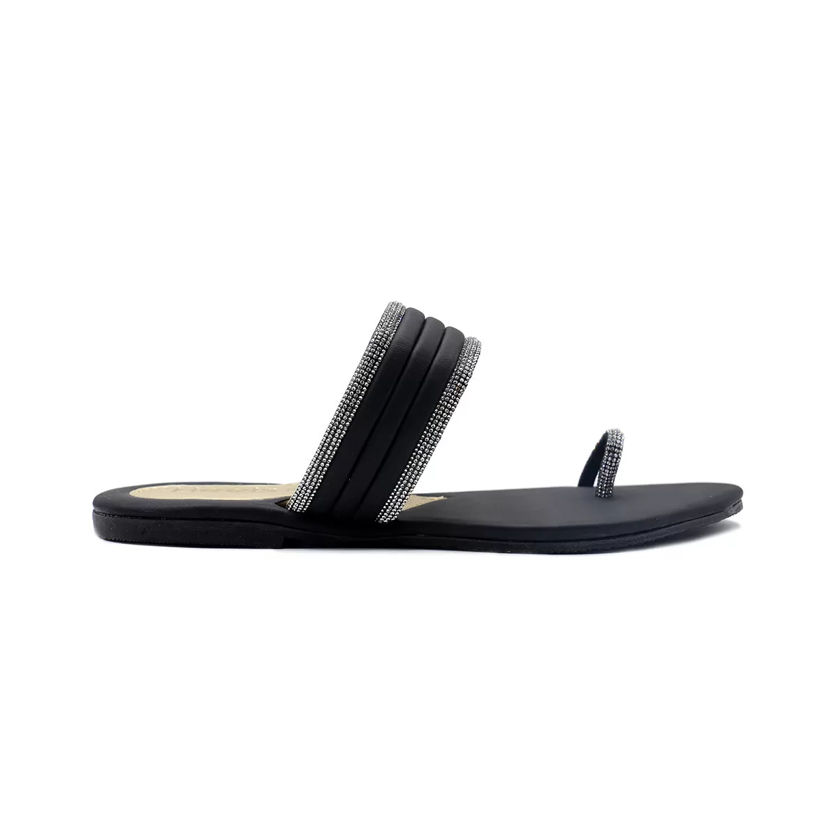 Black Casual Chappal 000389