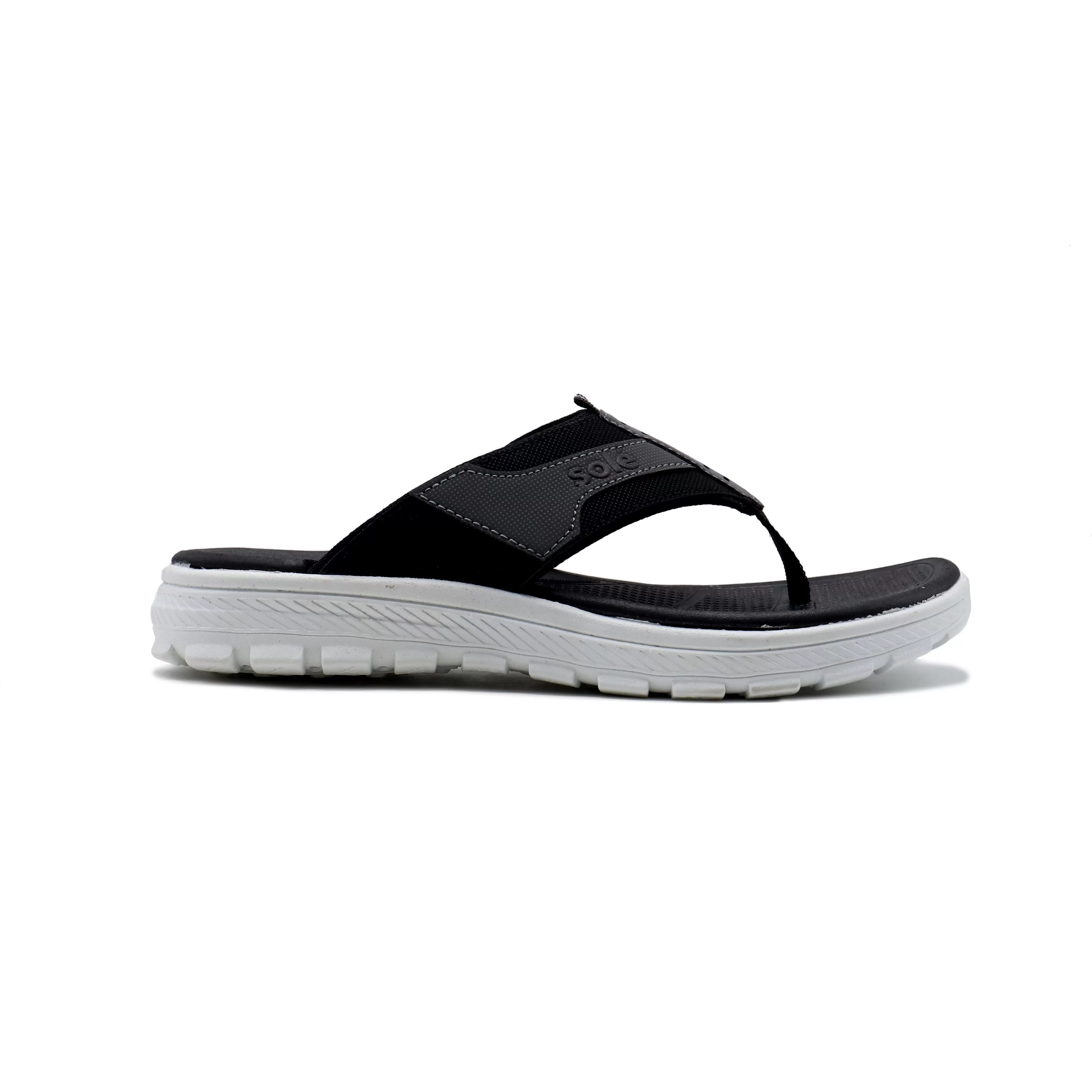 Black Casual Chappal MKT100001