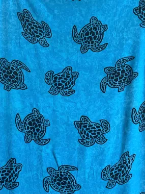 Blue Turtle with Fringes (2yds)