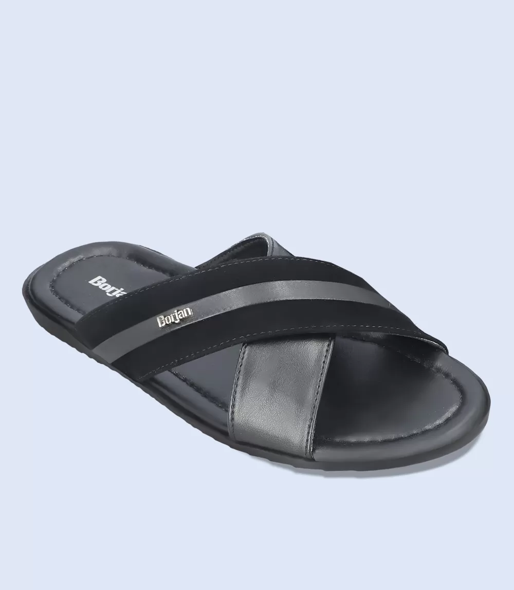 BM5630-BLACK-Men Casual Slipper