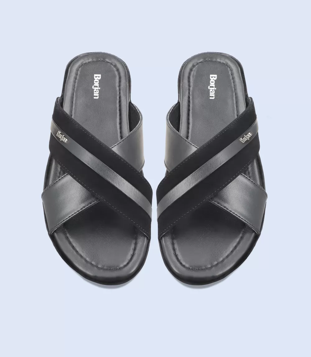 BM5630-BLACK-Men Casual Slipper