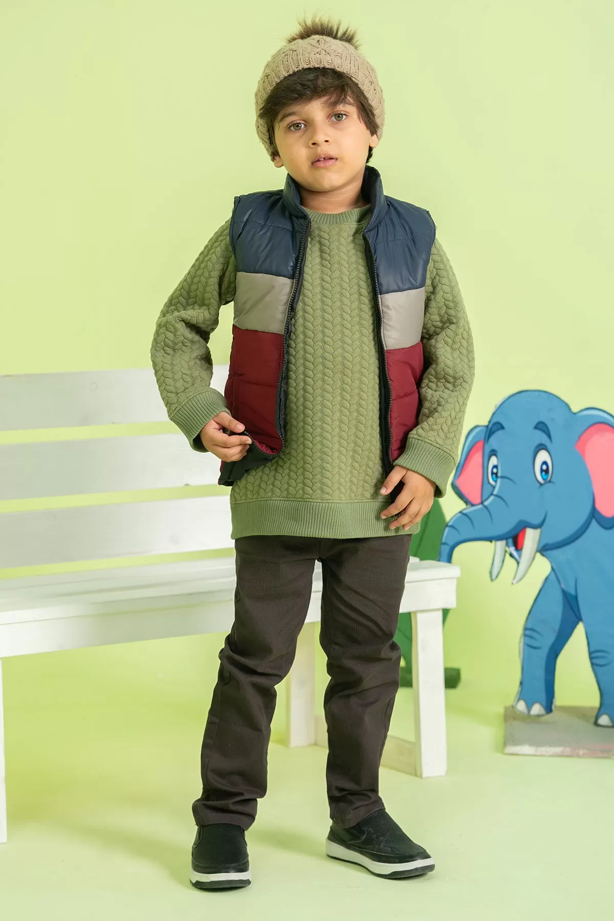 Boys SAMIR Twill Straight Pant