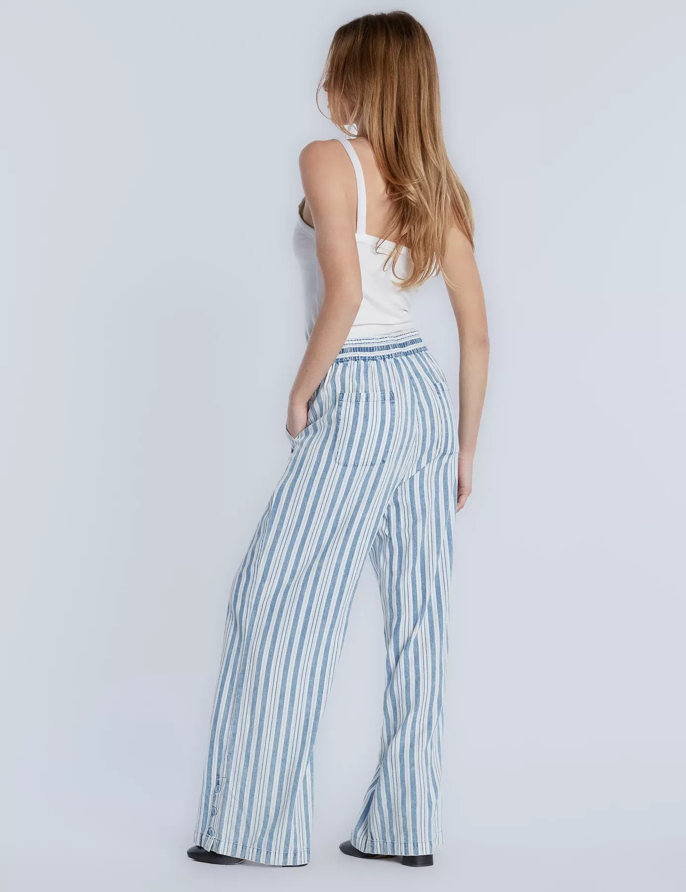 BT6312Bds Denim Stripes Pants