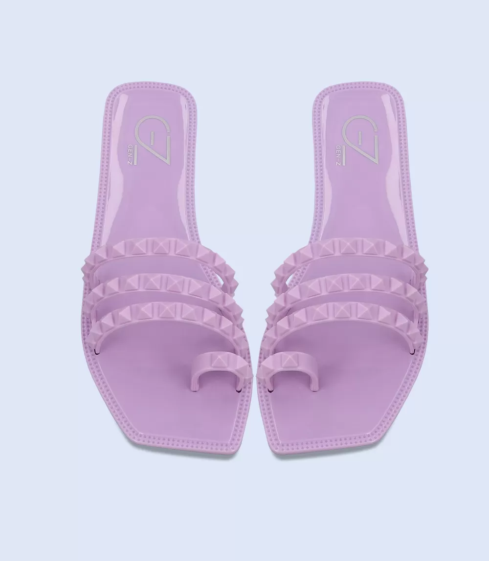 BW7667-LILAC-Women Casual Slipper