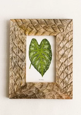 Carved Leaf Picture Frame