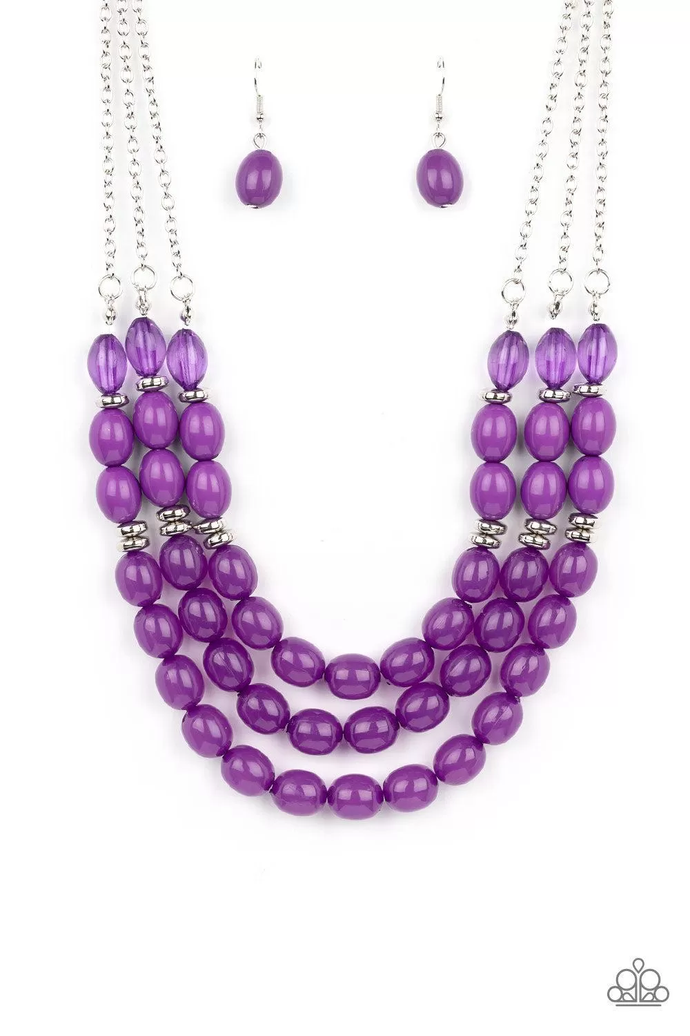 Coastal Cruise Purple Necklace - Paparazzi Accessories