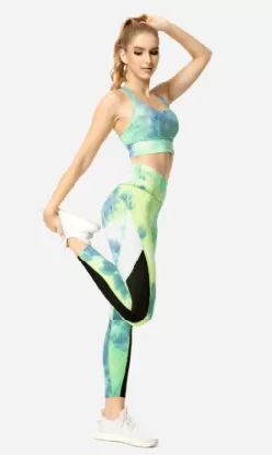 Color Blocking Mesh Workout Leggings