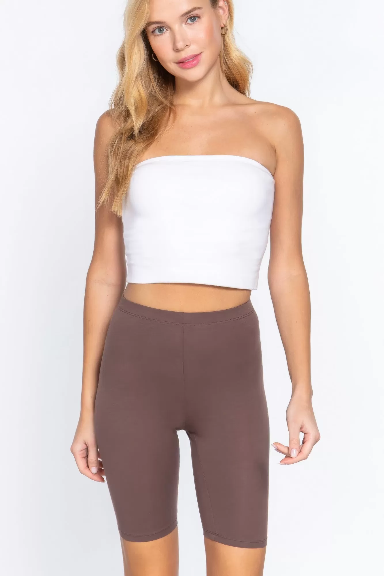 Cotton Jersey Short Leggings