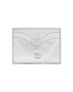 Cowhide Card Case (Silver)