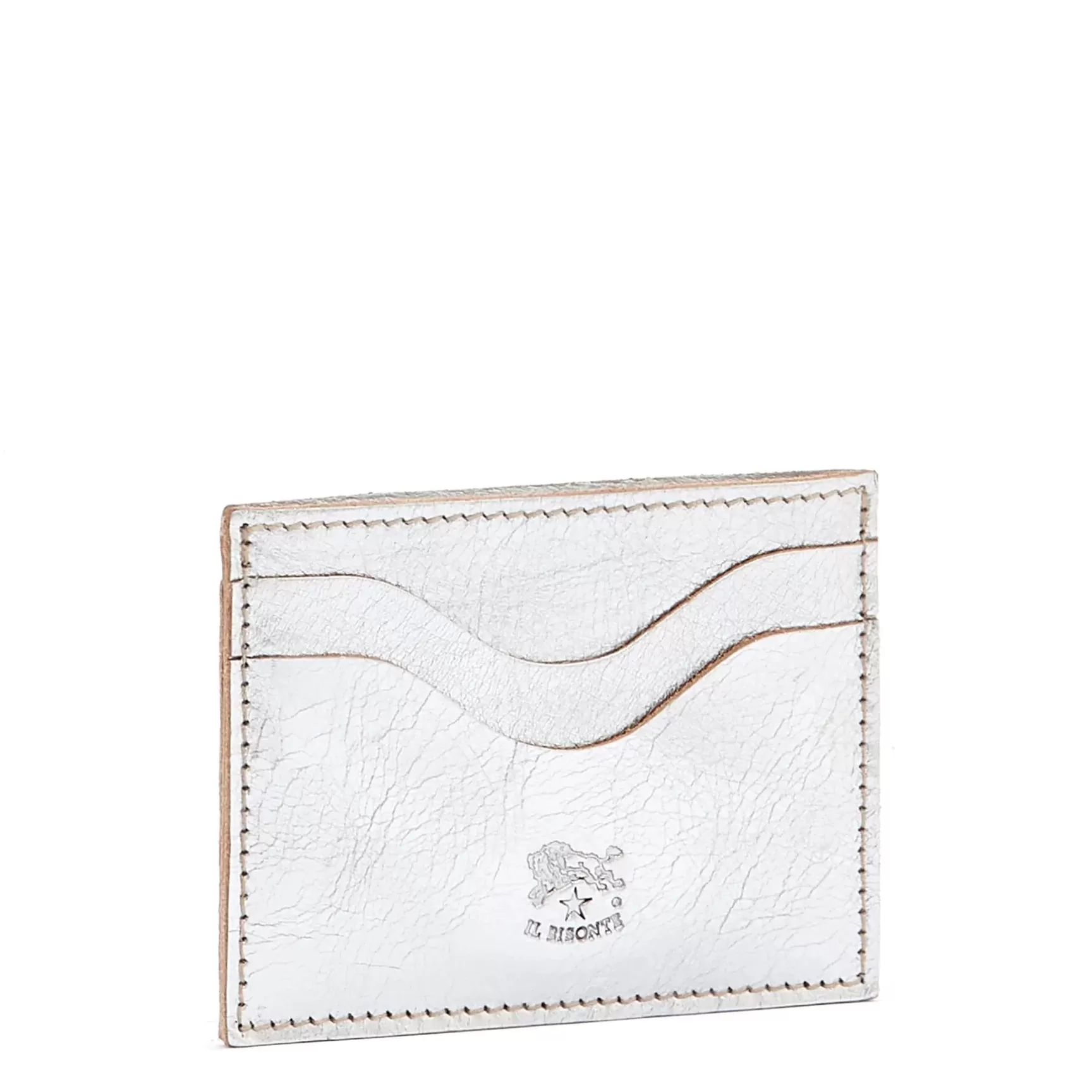 Cowhide Card Case (Silver)