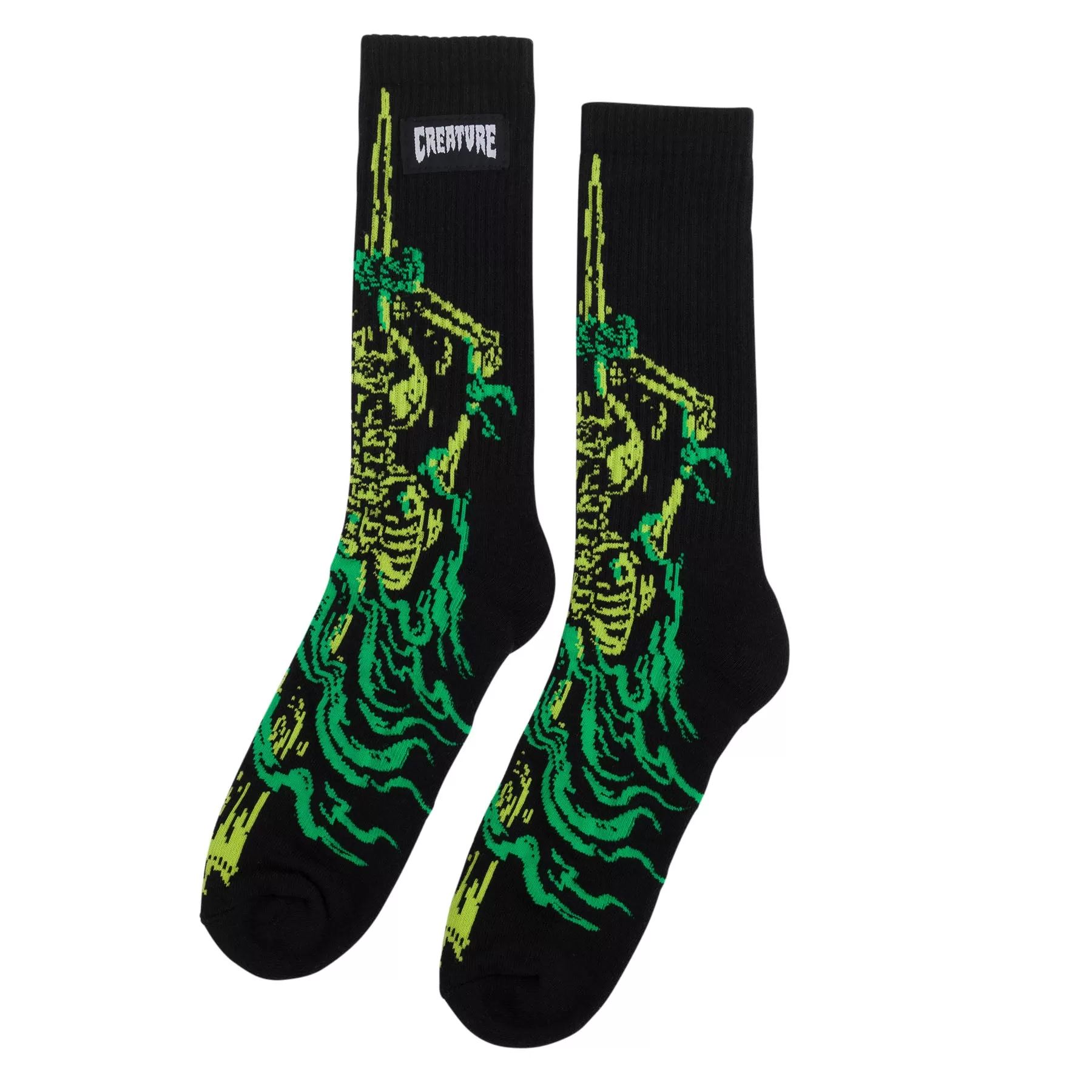 Creature Psychrofice Crew Socks Black 9-11