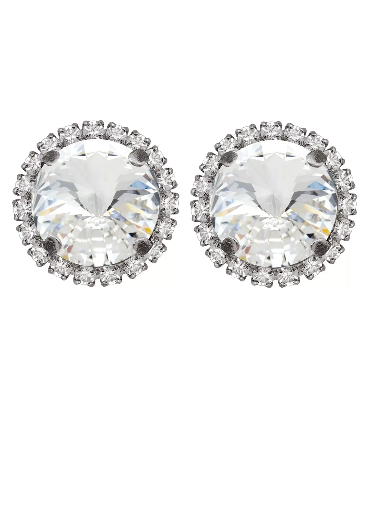 Crystal Rivoli Studs with Strass