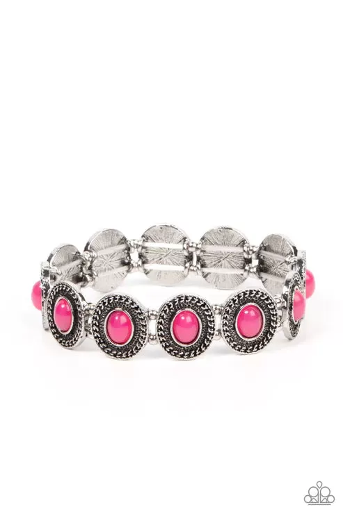 Dainty Delight Pink Bracelet - Paparazzi Accessories