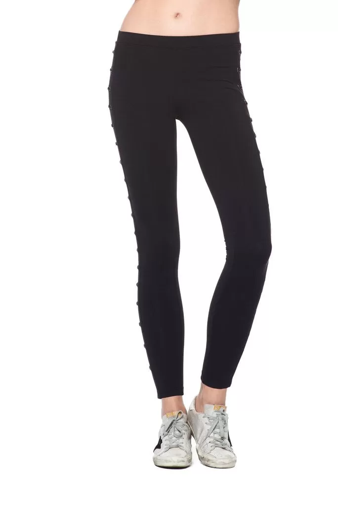 David Lerner Lattice Leggings Black