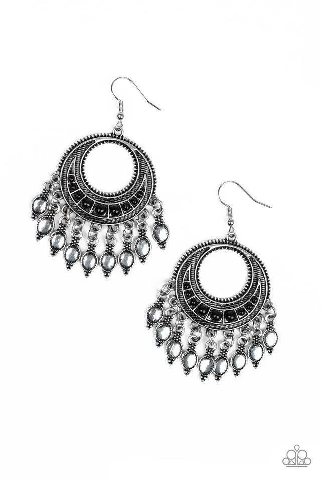 Desert Divinity Black Earrings - Paparazzi Accessories