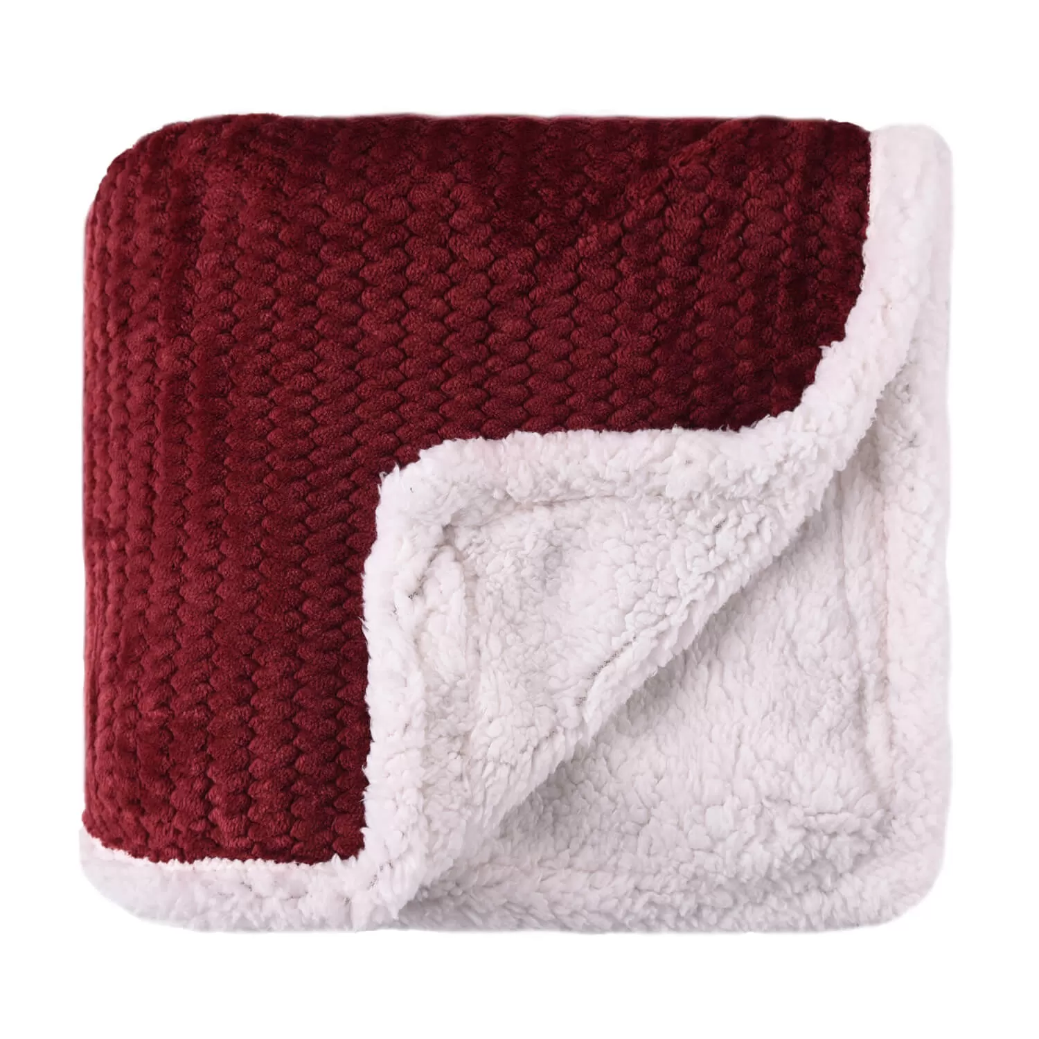 Double Sided Throw 127cm x 152cm - Red