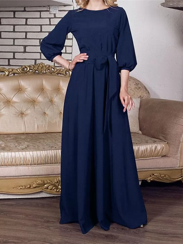 Elegant Long Sleeve Formal Party Dress in Multiple Colors and Sizes