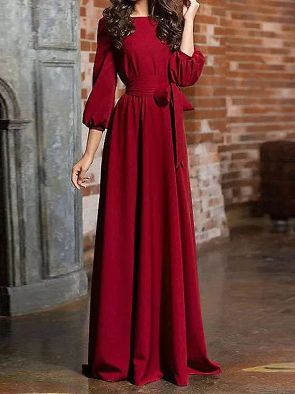 Elegant Long Sleeve Formal Party Dress in Multiple Colors and Sizes