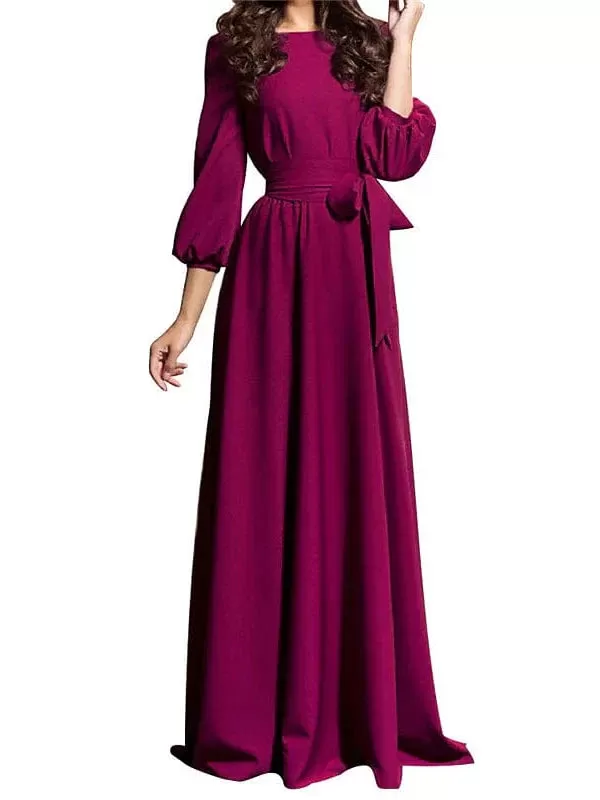 Elegant Long Sleeve Formal Party Dress in Multiple Colors and Sizes