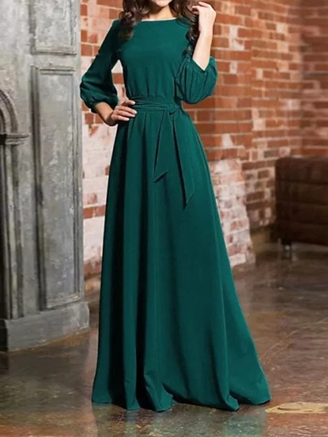 Elegant Long Sleeve Formal Party Dress in Multiple Colors and Sizes