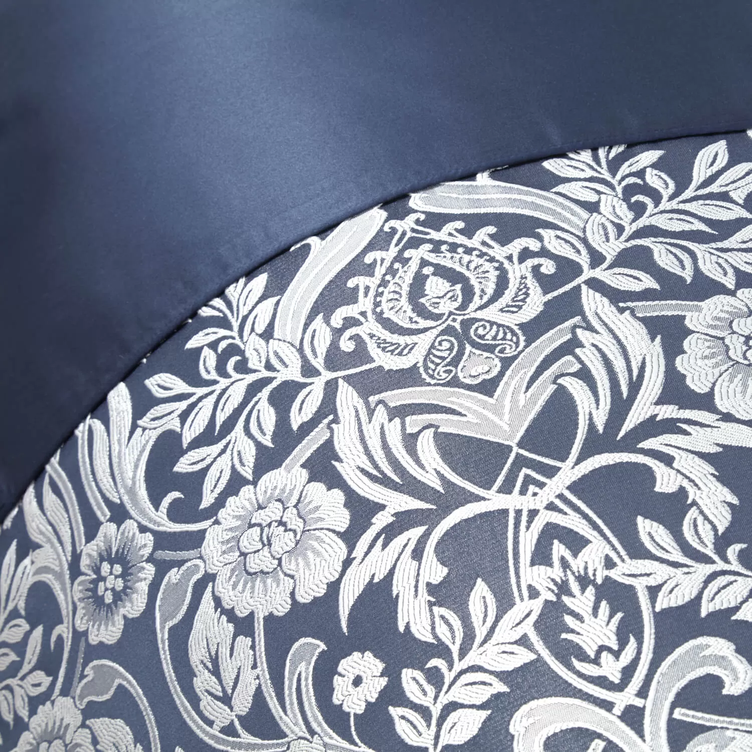 Embellished Jacquard Duvet Set - Navy