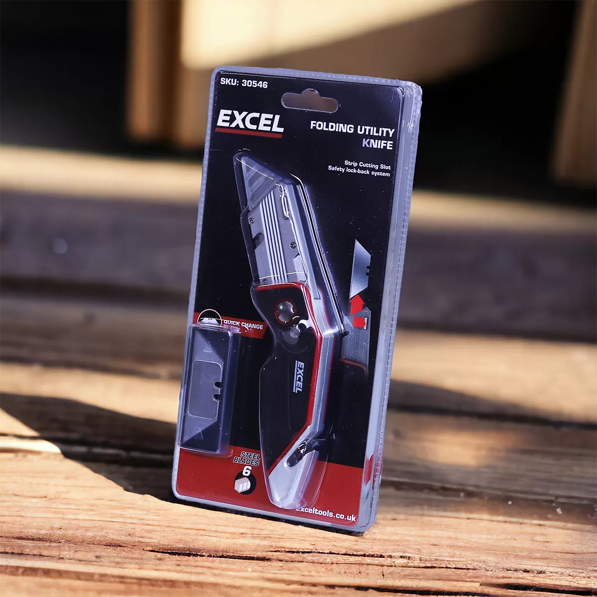 Excel Folding Utility Knife with 5 Blades