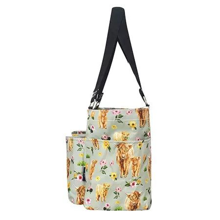 Floral Cow NGIL Small Utility Tote