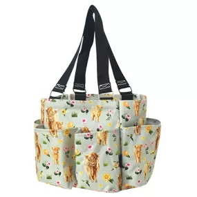 Floral Cow NGIL Small Utility Tote