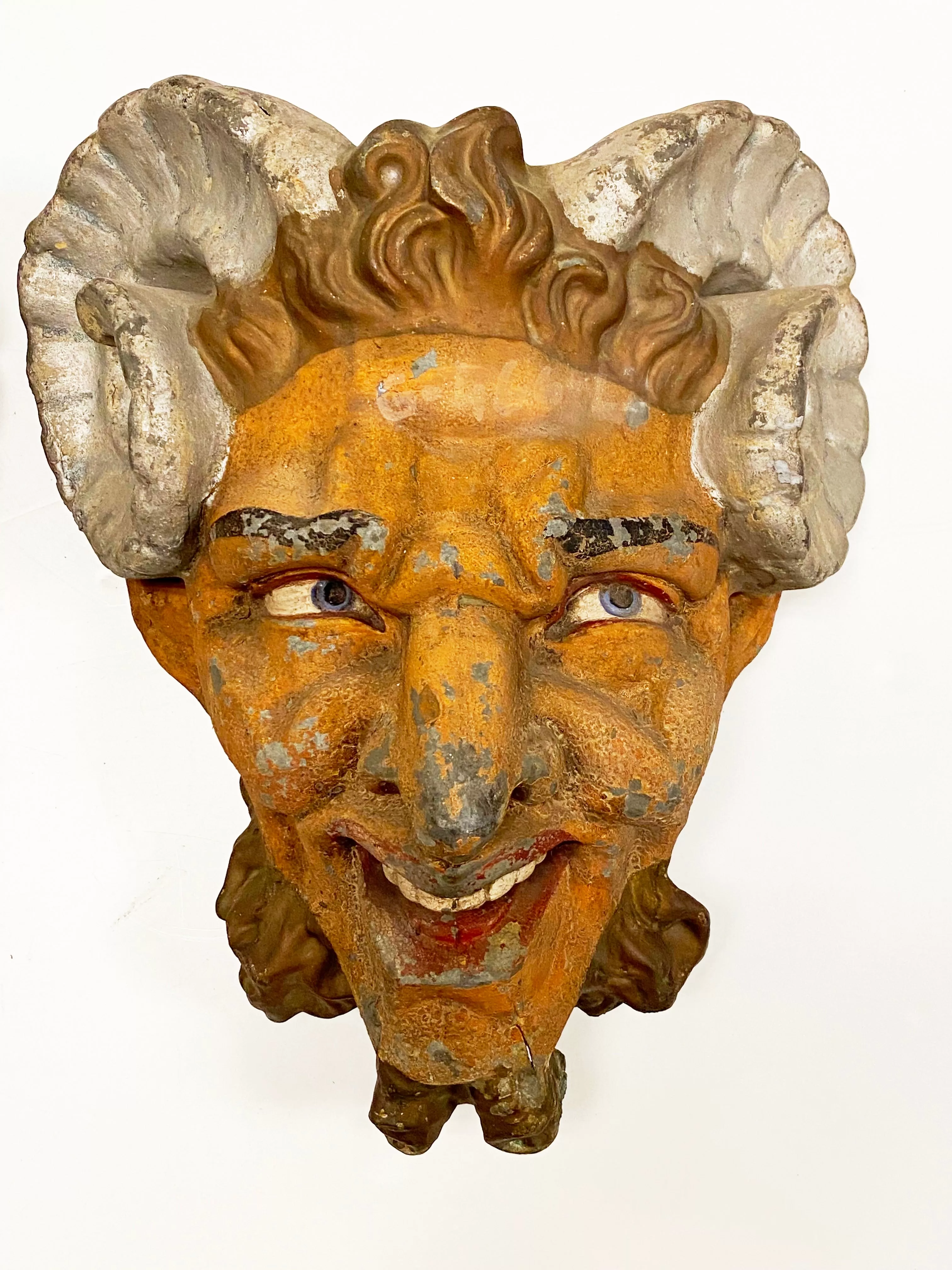 French Satyr Faun Face Wall Ornaments