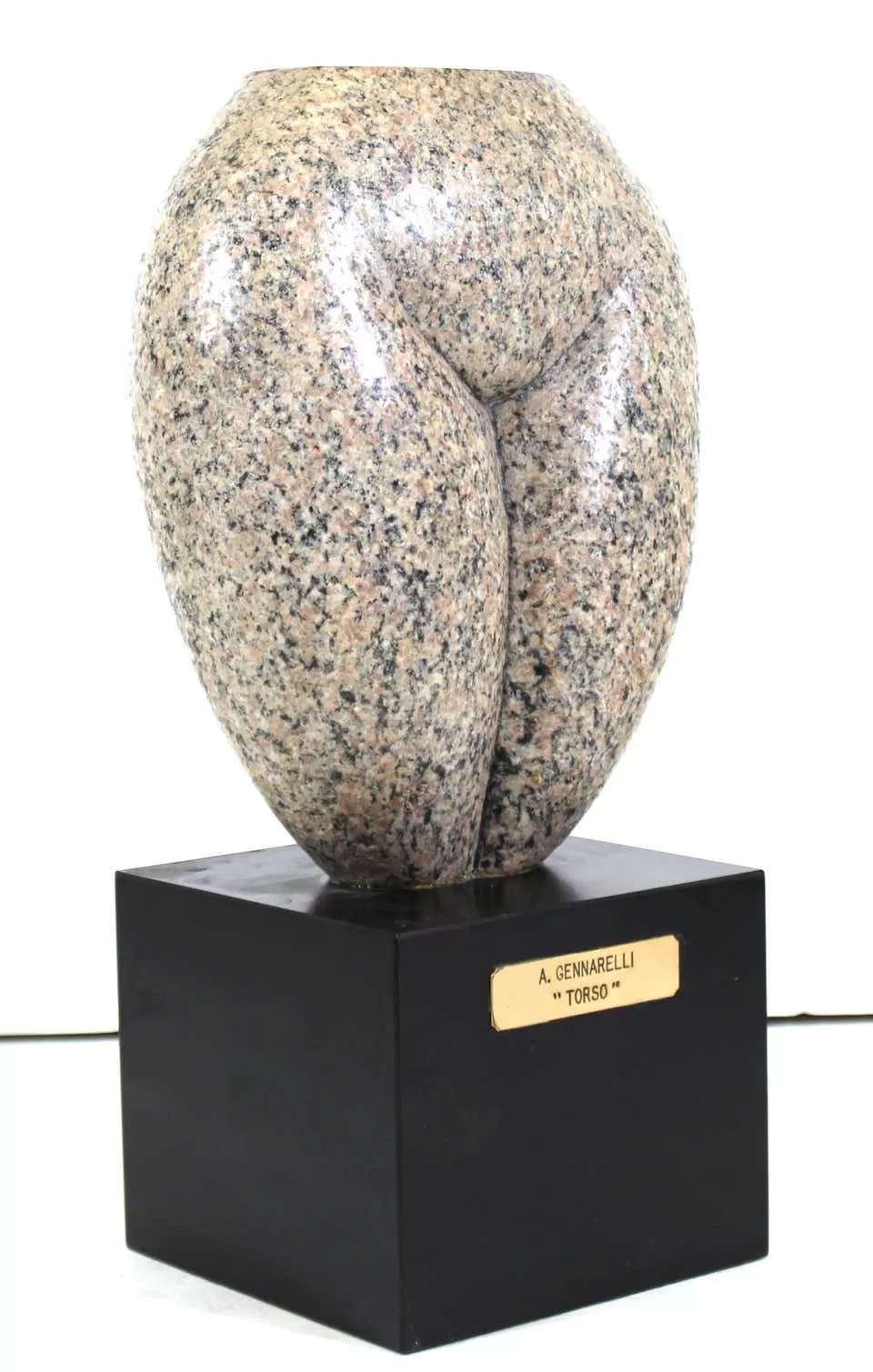 Gennarelli Mid-Century Modern 'Torso' Carved Granite Sculpture