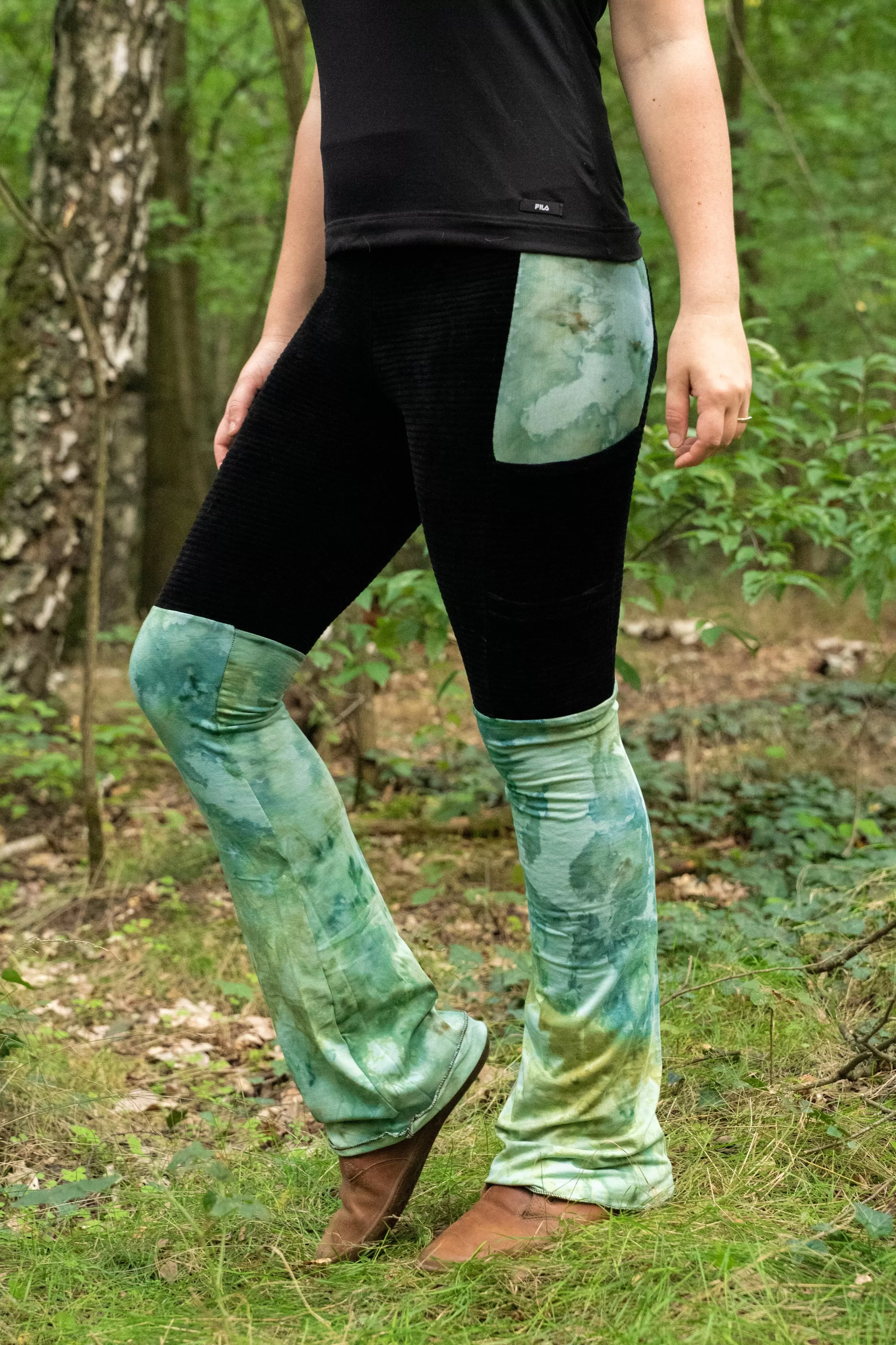 Gr. 40 - Leggings mit Taschen - Batik