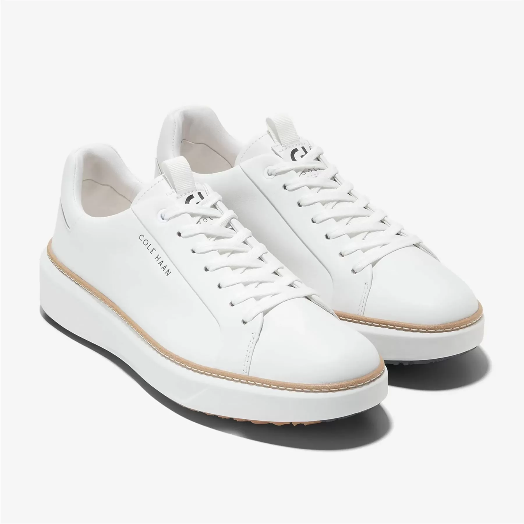 GRANDPRO Topspin Golf Shoes White/Natural - SS24