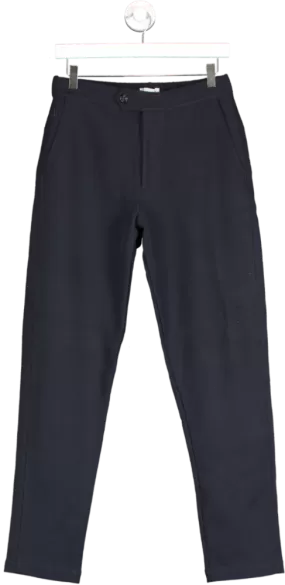 Hamilton & Hare Blue Cotton Blend Trousers UK S