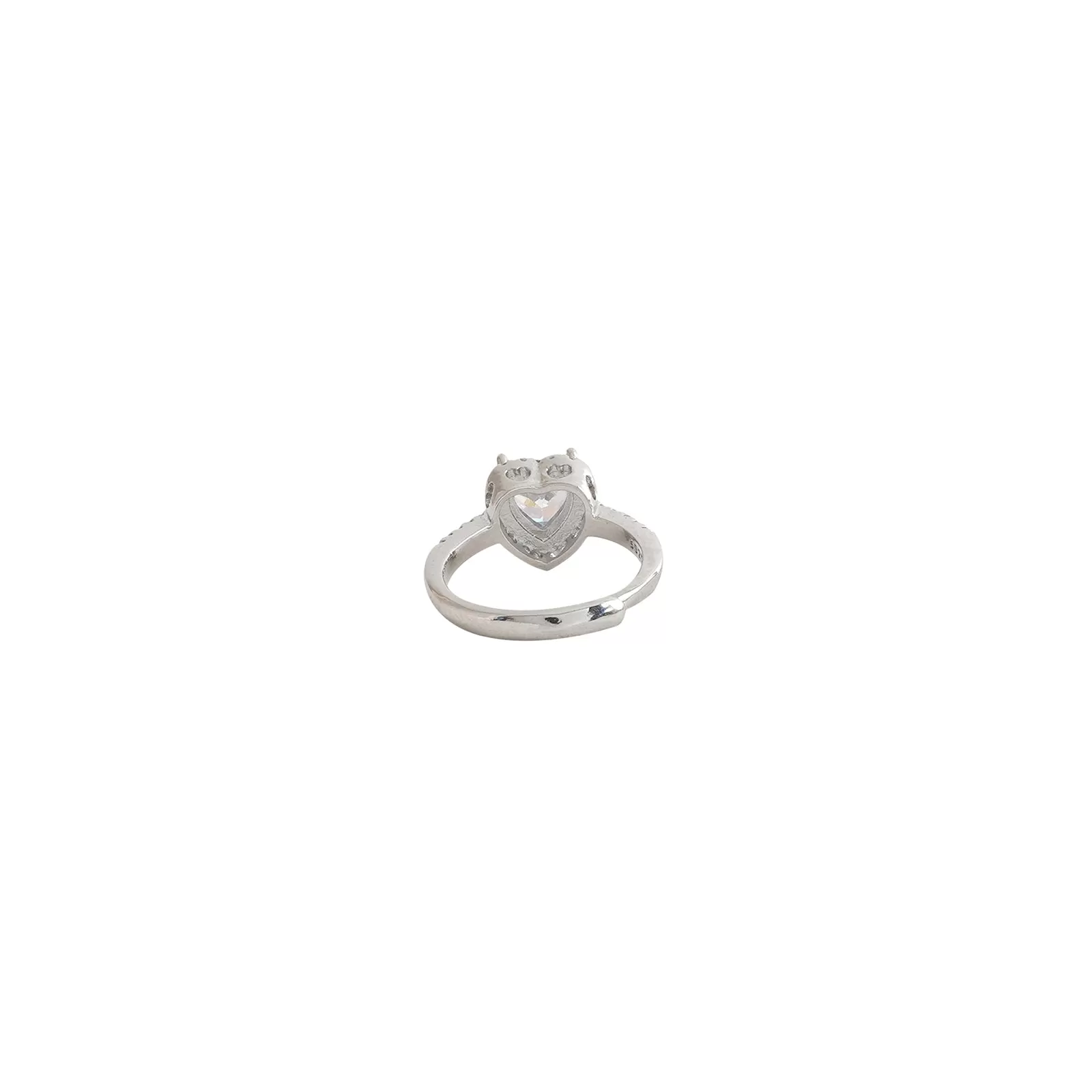 Hayes Heart Silver Ring