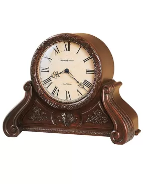 Howard Miller Cynthia Decorative Chiming Mantel Clock - Carved Floral Accents